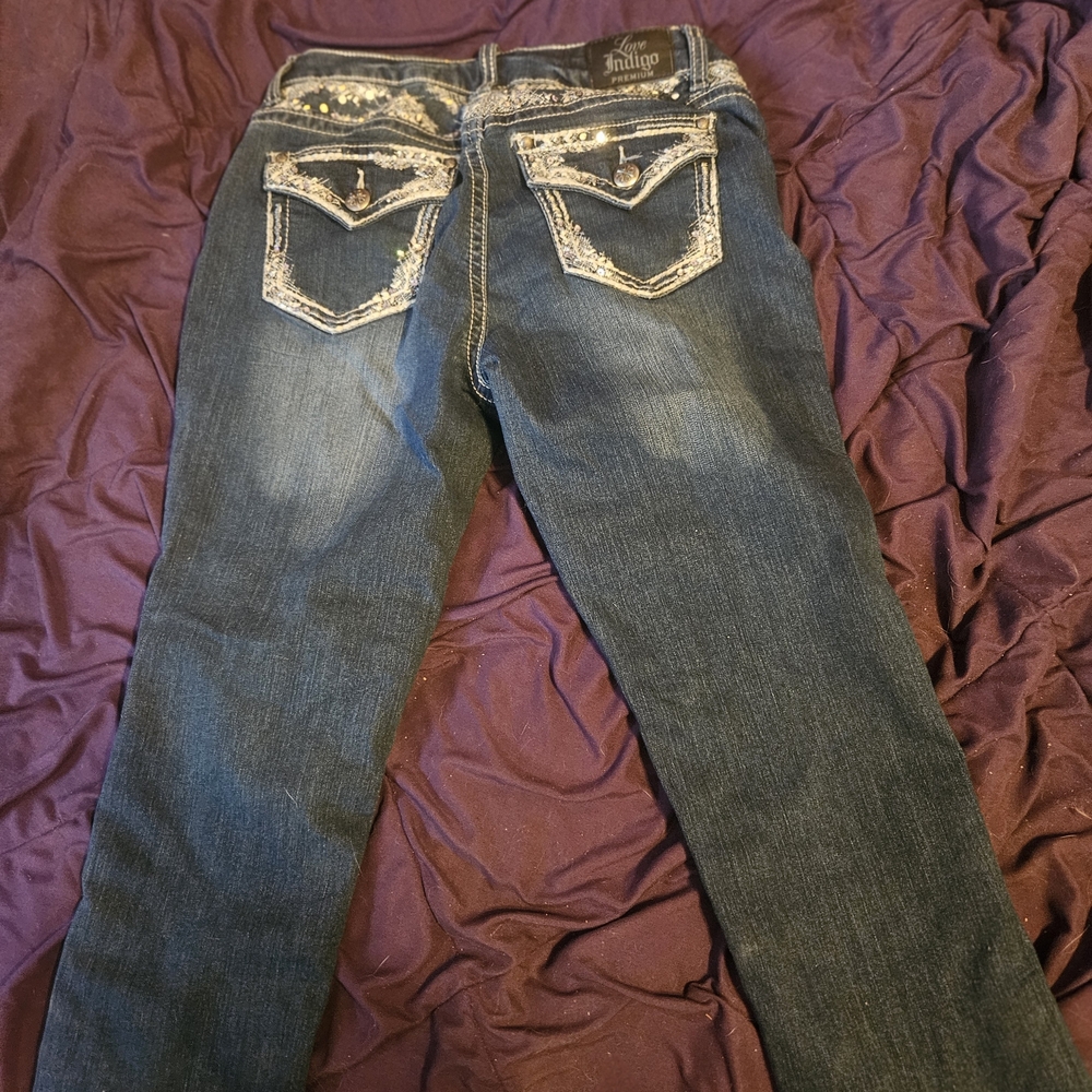 Indigo Midnight Blue Straight Leg Women's Jeans